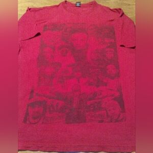 Icedout Vintage 90s Rap/Hip-Hop Legends Collage Red T-Shirt Size XL